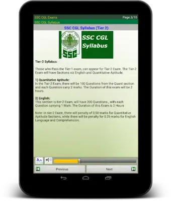 SSC CGL Exam Prep android App screenshot 9